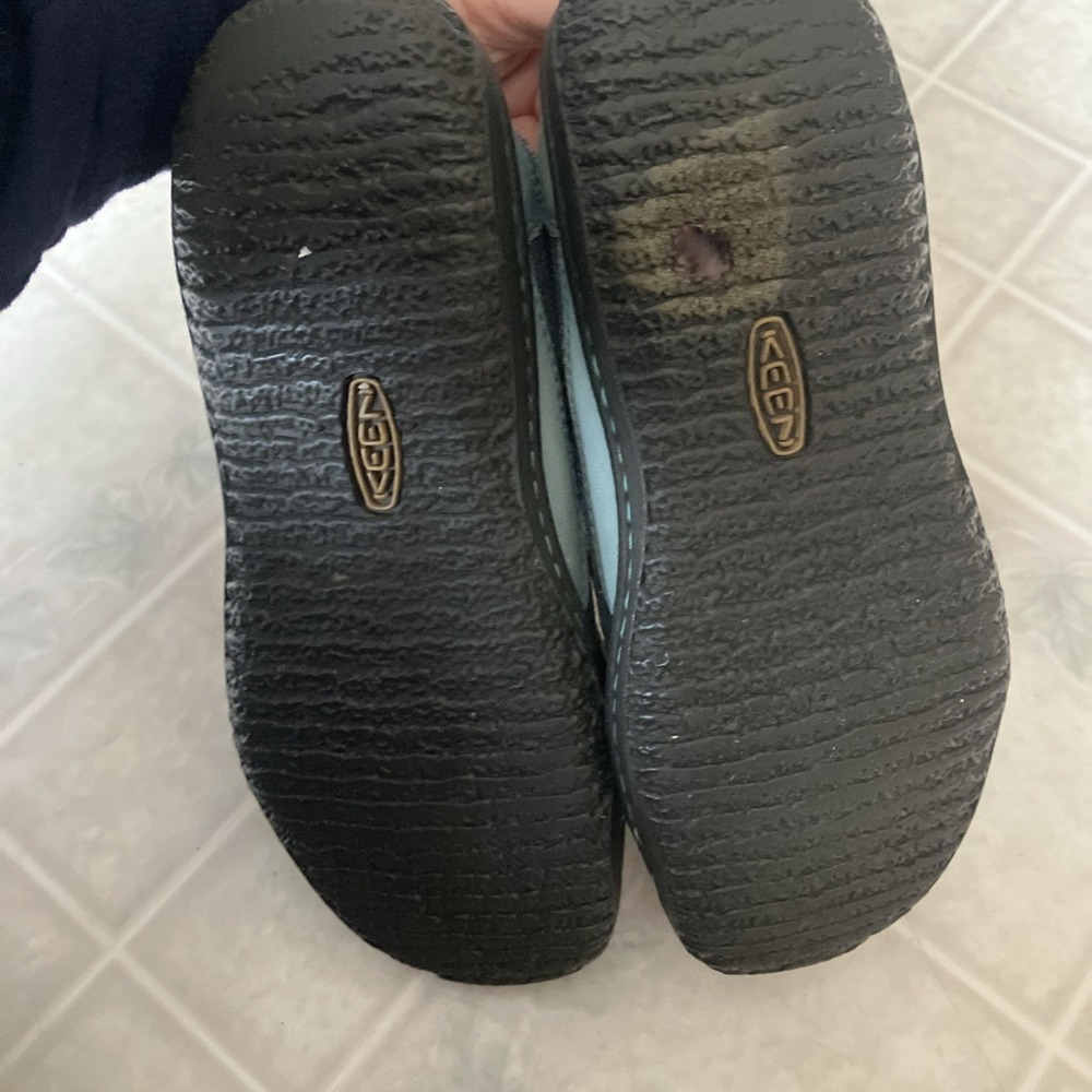 Womens KEEN Cushion Denim Blue Slip On Shoes 8 Canvas Vulcanized Sneakers - Picture 5 of 5